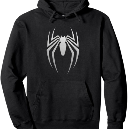 Spider Logo Hoodie-Black