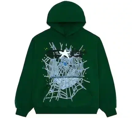 hunter-green-sp5der-web-hoodie