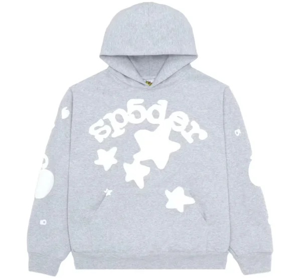 Sp5der Beluga Hoodie Heather Grey Sp5der Beluga Hoodie Heather Grey