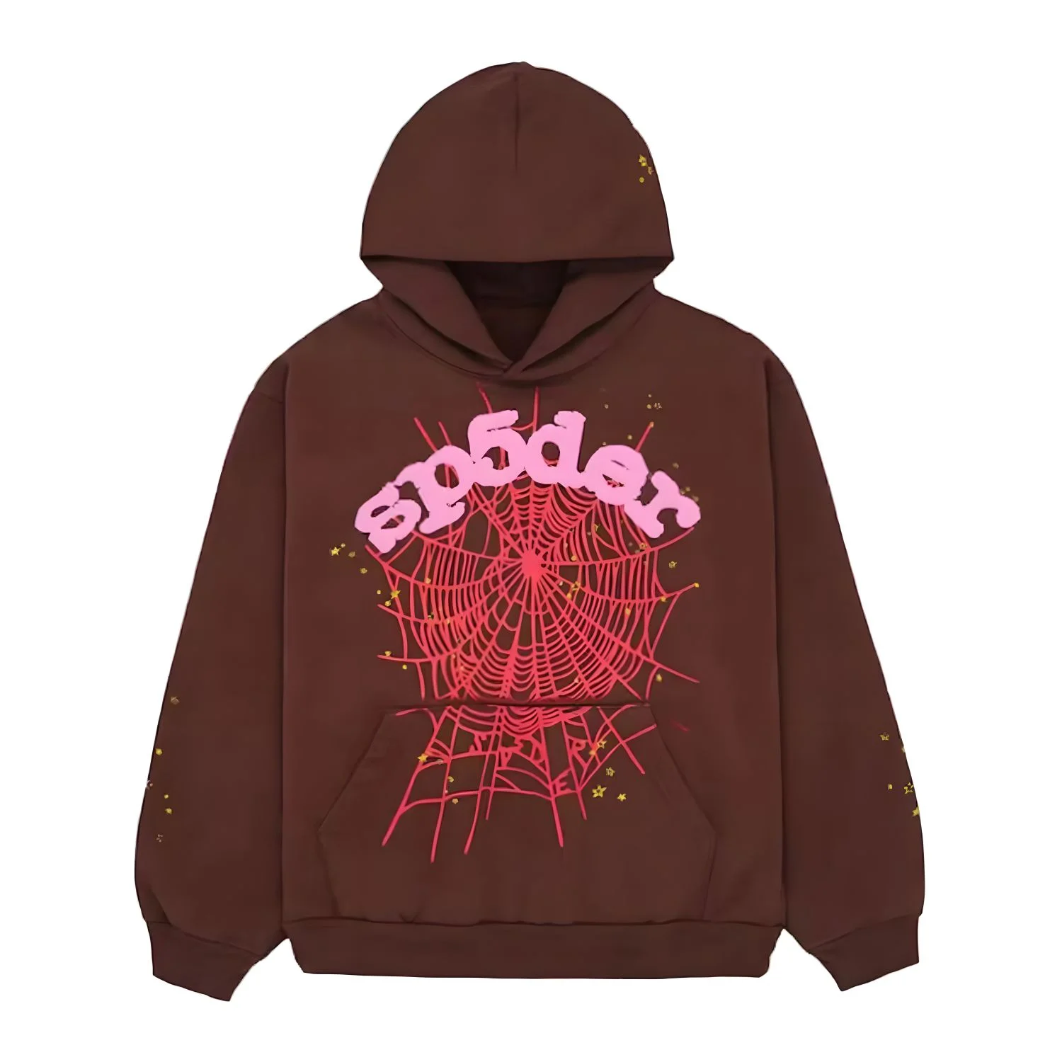 Sp5der Web Hoodie Brown Sp5der Web Hoodie Brown