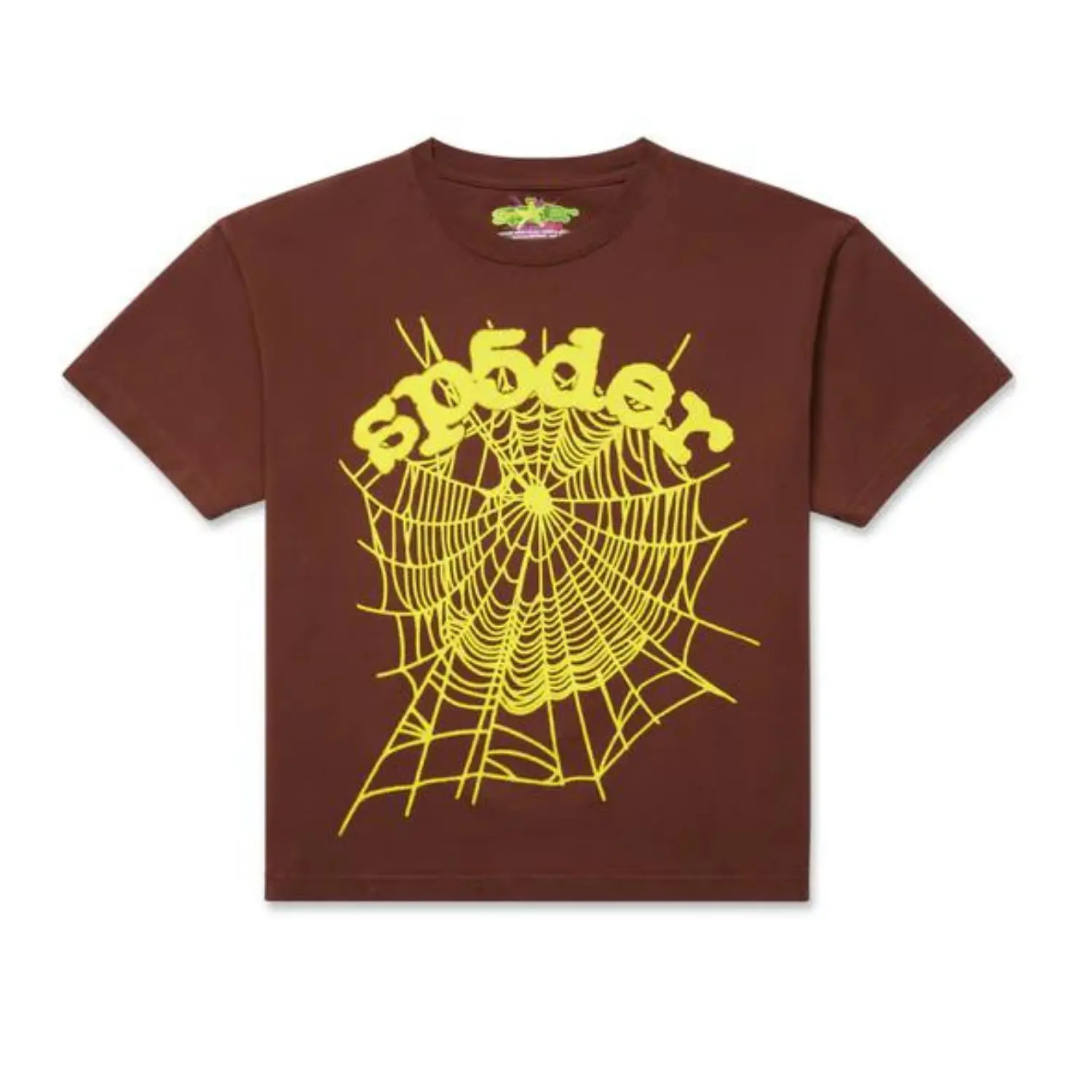Sp5der OG Web Tee Brown Sp5der OG Web Tee Brown