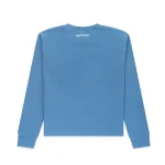 Sp5der Beckham Thermal Sweatshirt Blue back side